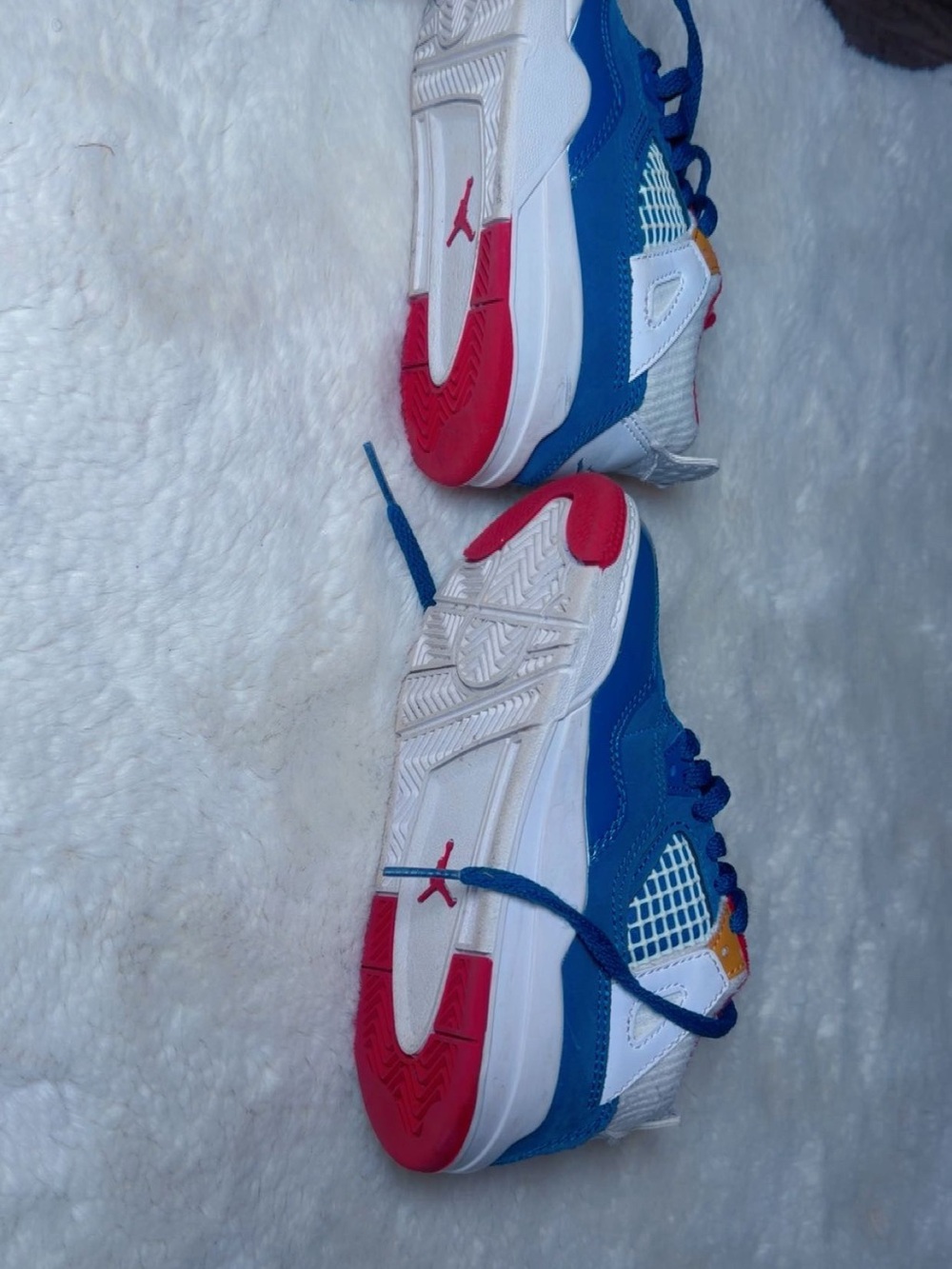 Jordan Blue White Red Low-Top Sneakers